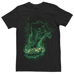 �f�B�Y�j�[ �����Y �g�b�v�X T�V���c Men's Disney's The Lion King Scar Hyenasmokey Green Portraitee Black �u���b�N