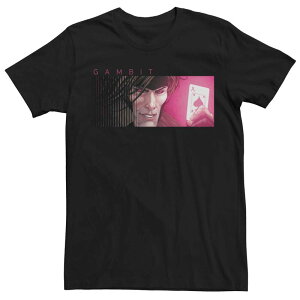 �A�j���L�����N�^�[ �����Y �g�b�v�X T�V���c �O���t�B�b�N Licensed Character Men's Marvel X-Men Gambit Graphic Tee Black �u���b�N