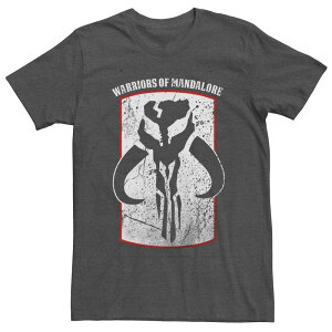 �X�^�[ �E�H�[�Y �����Y �g�b�v�X T�V���c Men'star Wars The Mandalorian Warriors of Mandalore Tee Charcoal �`���R�[��