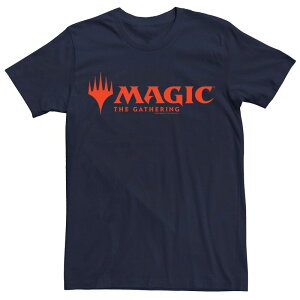�A�j���L�����N�^�[ �����Y �g�b�v�X T�V���c ���S Licensed Character Men's Magic The Gathering Magic Logo Tee Navy �l�C�r�[