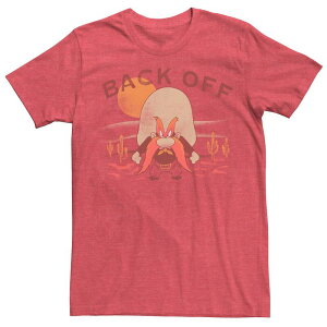 �A�j���L�����N�^�[ �����Y �g�b�v�X T�V���c Licensed Character Men's Looney Tunes Yosemite Sam Back Off Dessertee Red Heather �w�U�[