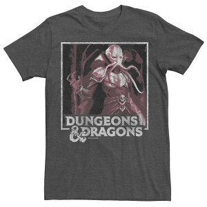 �A�j���L�����N�^�[ �����Y �g�b�v�X T�V���c Licensed Character Men's Dungeons & Dragons Mindflayered Hue Poster Tee Charcoal Heather �`���R�[��