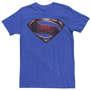 �A�j���L�����N�^�[ �����Y �g�b�v�X T�V���c ���S Licensed Character Men's DComics Red Hue Superman Logo Tee Royal ���b�h