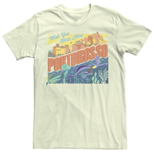 �f�B�Y�j�[ �s�N�T�[ �����Y �g�b�v�X T�V���c Disney / Pixar's Luca Men's Portorosso Wish You Were Here Tee Natural