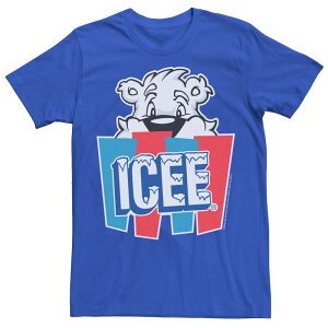 �A�j���L�����N�^�[ �����Y �g�b�v�X T�V���c ���S Licensed Character Men's ICEE Face Logo Tee Royal