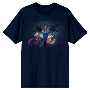 �A�j���L�����N�^�[ �����Y �g�b�v�X T�V���c Licensed Character Men's Castlevania Isaac Winged Tee Blue �u���[