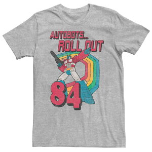 �A�j���L�����N�^�[ �����Y �g�b�v�X T�V���c �g�[�� Licensed Character Big & Tall Transformers Autobots Roll Out 84 Retro Tee Athletic Heather �w�U�[