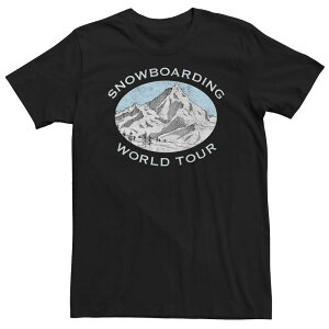 �A���u�����f�b�h �����Y �g�b�v�X T�V���c �g�[�� �O���t�B�b�N Unbranded Big & Tall Snowboarding World Tour Front & Back Graphic Tee Black �u���b�N