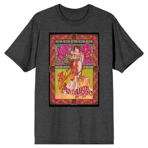 �A�j���L�����N�^�[ �����Y �g�b�v�X T�V���c �O���t�B�b�N Licensed Character Men's Janis Joplin Avalon Ballroom Graphic Tee Gray �O���[