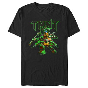 �A�j���L�����N�^�[ �����Y �g�b�v�X T�V���c �O���t�B�b�N Licensed Character Men's Teenage Mutant Ninja Turtles Ninja Glow Graphic Tee Black �u���b�N
