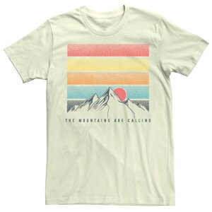 �t�B�t�X�T�� �����Y �g�b�v�X T�V���c Fifth Sun Men's Mountains Are Callingradient Fade Poster Tee Natural