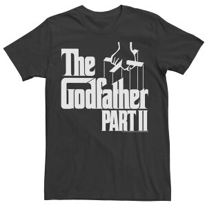 �A�j���L�����N�^�[ �����Y �g�b�v�X T�V���c Licensed Character Men's The Godfather Part II Movie Poster Tee Black �u���b�N
