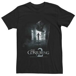 �A�j���L�����N�^�[ �����Y �g�b�v�X T�V���c Licensed Character Men's The Conjuring 2 Movie Poster Tee Black �u���b�N