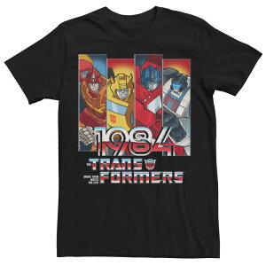 �A�j���L�����N�^�[ �����Y �g�b�v�X T�V���c Licensed Character Men's Transformers 1984 Autobots Panels Tee Black �u���b�N