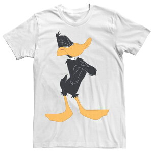 �A�j���L�����N�^�[ �����Y �g�b�v�X T�V���c Licensed Character Men's Looney Tunes Daffy Duck Arms Crossed Portraitee White �z���C�g