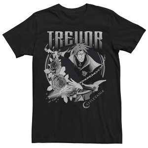 �A�j���L�����N�^�[ �����Y �g�b�v�X T�V���c Licensed Character Men's Netflix Castlevania Trevor Tee Black �u���b�N