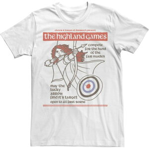 �f�B�Y�j�[ �����Y �g�b�v�X T�V���c Disney's Brave Merida The Highland Games Men's Tee White �z���C�g
