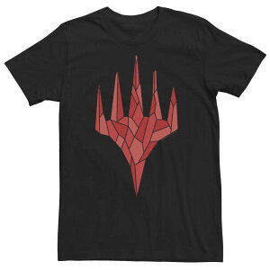 �A�j���L�����N�^�[ �����Y �g�b�v�X T�V���c �g�[�� Licensed Character Big & Tall Magic: The Gathering Red Crystal Tee Black �u���b�N