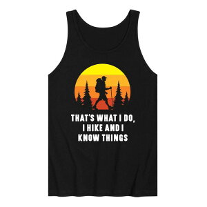 �A�j���L�����N�^�[ �����Y �g�b�v�X T�V���c Licensed Character Men's Hike And Know Things Tank Top Black �u���b�N