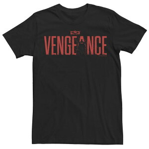 �A�j���L�����N�^�[ �����Y �g�b�v�X T�V���c Licensed Character Men's DComics The Batman Red Text Vengeance Tee Black �u���b�N