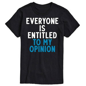 �A�j���L�����N�^�[ �����Y �g�b�v�X T�V���c Licensed Character Men's Entitled To My Opinon Tee Black �u���b�N