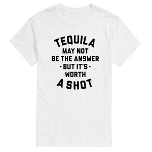 �A�j���L�����N�^�[ �����Y �g�b�v�X T�V���c �g�[�� �O���t�B�b�N Licensed Character Big & Tall Tequila May Not Be The Answer Graphic Tee White �z���C�g