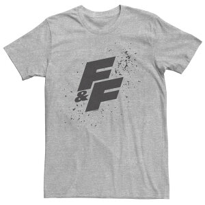 �A�j���L�����N�^�[ �����Y �g�b�v�X T�V���c ���S �O���t�B�b�N Licensed Character Men's Fast & Furious Paint Splatter Bold Logo Graphic Tee Athletic Heather �w�U�[