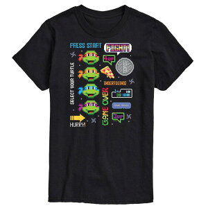 �j�R���f�I�� �����Y �g�b�v�X T�V���c �O���t�B�b�N Nickelodeon Men's Teenage Mutant Ninja Turtles Icon Graphic Tee Black �u���b�N