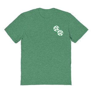 �A�j���L�����N�^�[ �����Y �g�b�v�X T�V���c �O���t�B�b�N Licensed Character Men'st Patrick's Day Lucky Dice Graphic Tee Heather Irish Green �w�U�[