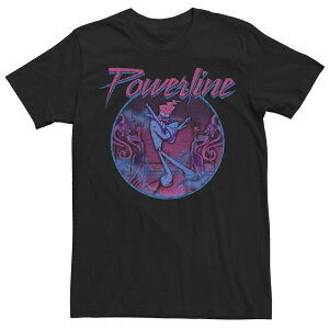 �f�B�Y�j�[ �����Y �g�b�v�X T�V���c �O���t�B�b�N Disney's A Goofy Movie Powerline Fluorescent Stamp Men's Graphic Tee Black �u���b�N