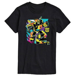 �A�j���L�����N�^�[ �����Y �g�b�v�X T�V���c Licensed Character Men's Transformers Bumblebee Tee Black �u���b�N