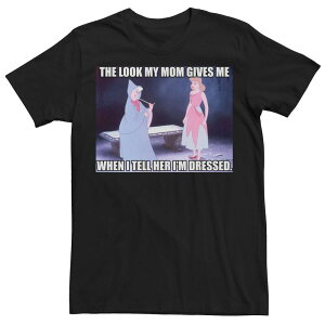 �f�B�Y�j�[ �����Y �g�b�v�X T�V���c Disney's Cinderella Men's Mom Look Meme Tee Black �u���b�N