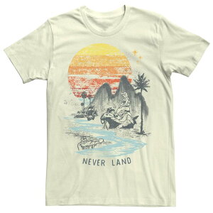 �f�B�Y�j�[ �����Y �g�b�v�X T�V���c Disney's Peter Pan Mermaids Inever Land Men's Tee Natural
