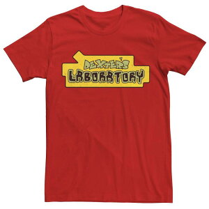 �A�j���L�����N�^�[ �����Y �g�b�v�X T�V���c ���S Licensed Character Men's Dexter's Laboratory Originalogo Tee Red ���b�h