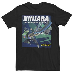 �A�j���L�����N�^�[ �����Y �g�b�v�X T�V���c �O���t�B�b�N Licensed Character Men's Arms Ninjara The Student Of Stealth Poster Graphic Tee Black �u���b�N