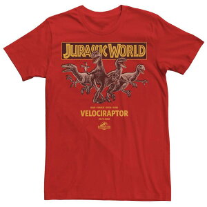 �A�j���L�����N�^�[ �����Y �g�b�v�X T�V���c Licensed Character Men's Jurassic World Blue Charlie Delta & Echo Pack Tee Red ���b�h