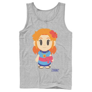 �A�j���L�����N�^�[ �����Y �g�b�v�X T�V���c Licensed Character Men's Nintendo Legend Of Zelda Links Awakening Marin Avatar Style Portraitank Top Athletic Heather �w�U�[