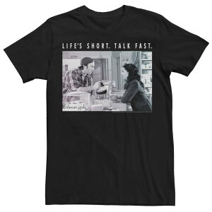 �A�j���L�����N�^�[ �����Y �g�b�v�X T�V���c Licensed Character Men's Gilmore Girls Luke And Lorelai Life'shortalk Fastee Black �u���b�N