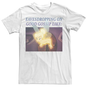 �f�B�Y�j�[ �����Y �g�b�v�X T�V���c Disney's Peter Pan Tinkerbell Men's Eavesdropping Meme Tee White �z���C�g