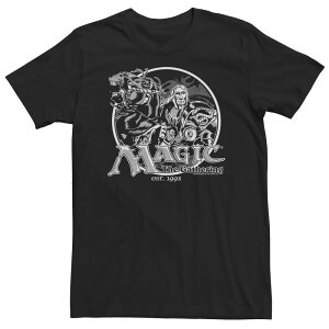 �A�j���L�����N�^�[ �����Y �g�b�v�X T�V���c �g�[�� ���S Licensed Character Big & Tall Magic: The Gathering Retro Logo Tee Black �u���b�N