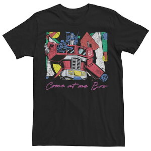 �A�j���L�����N�^�[ �����Y �g�b�v�X T�V���c Licensed Character Men's Transformers Poster Tee Black �u���b�N