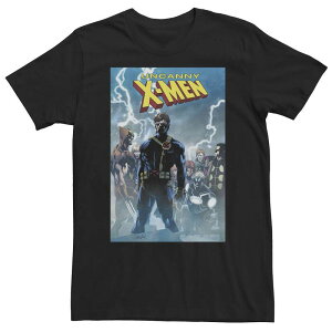 �}�[�x�� �����Y �g�b�v�X T�V���c �g�[�� Big & Tall Marvel Comixology Uncanny X-Men Group Shot Comic Book Cover Tee Black �u���b�N