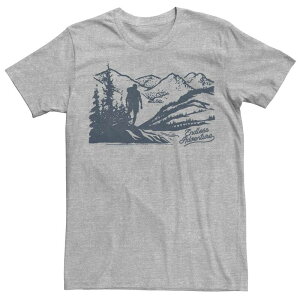 �A�j���L�����N�^�[ �����Y �g�b�v�X T�V���c �L���b�v �P�[�v Licensed Character Men's Endlessummer Hiking Forest Landscape Tee Athletic Heather �w�U�[