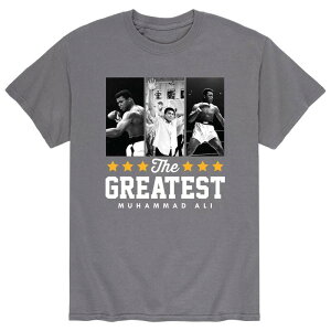 �A�j���L�����N�^�[ �����Y �g�b�v�X T�V���c Licensed Character Men's Muhammad Ali The Greatest BW Tee Charcoal �`���R�[��