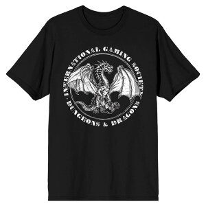 �A�j���L�����N�^�[ �����Y �g�b�v�X T�V���c Licensed Character Men's Dungeons & Dragons Dice Tee Black �u���b�N
