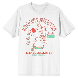 �A�j���L�����N�^�[ �����Y �g�b�v�X T�V���c Licensed Character Men'scooby Doo Scooby Snacks Tee White �z���C�g