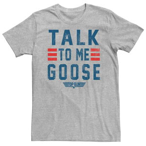 �A�j���L�����N�^�[ �����Y �g�b�v�X T�V���c �g�[�� �O�[�X Licensed Character Big & Tall Top Gun Talk To Me Goose Distressed Textee Athletic Heather �w�U�[