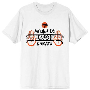 �A�j���L�����N�^�[ �����Y �g�b�v�X T�V���c Licensed Character Men's Cobra Kai Miyagi-Do Karatee White �z���C�g
