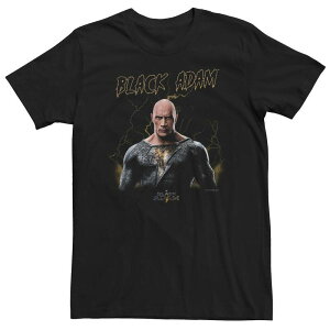 �A�j���L�����N�^�[ �����Y �g�b�v�X T�V���c Licensed Character Men's DComics Black Adam Lightning Figure Tee Black �u���b�N