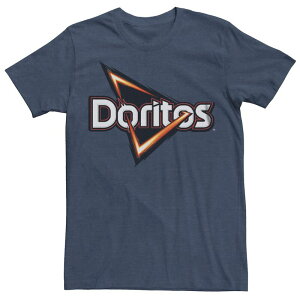 �A�j���L�����N�^�[ �����Y �g�b�v�X T�V���c ���S Licensed Character Men's Doritos Triangle Chips Classic Logo Tee Navy Heather �w�U�[